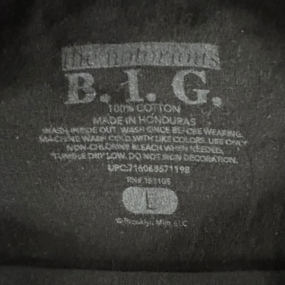 Notorious B.I.G. Graphic T-Shirt Mens L Black Good It Was All A Dream Rap Tee